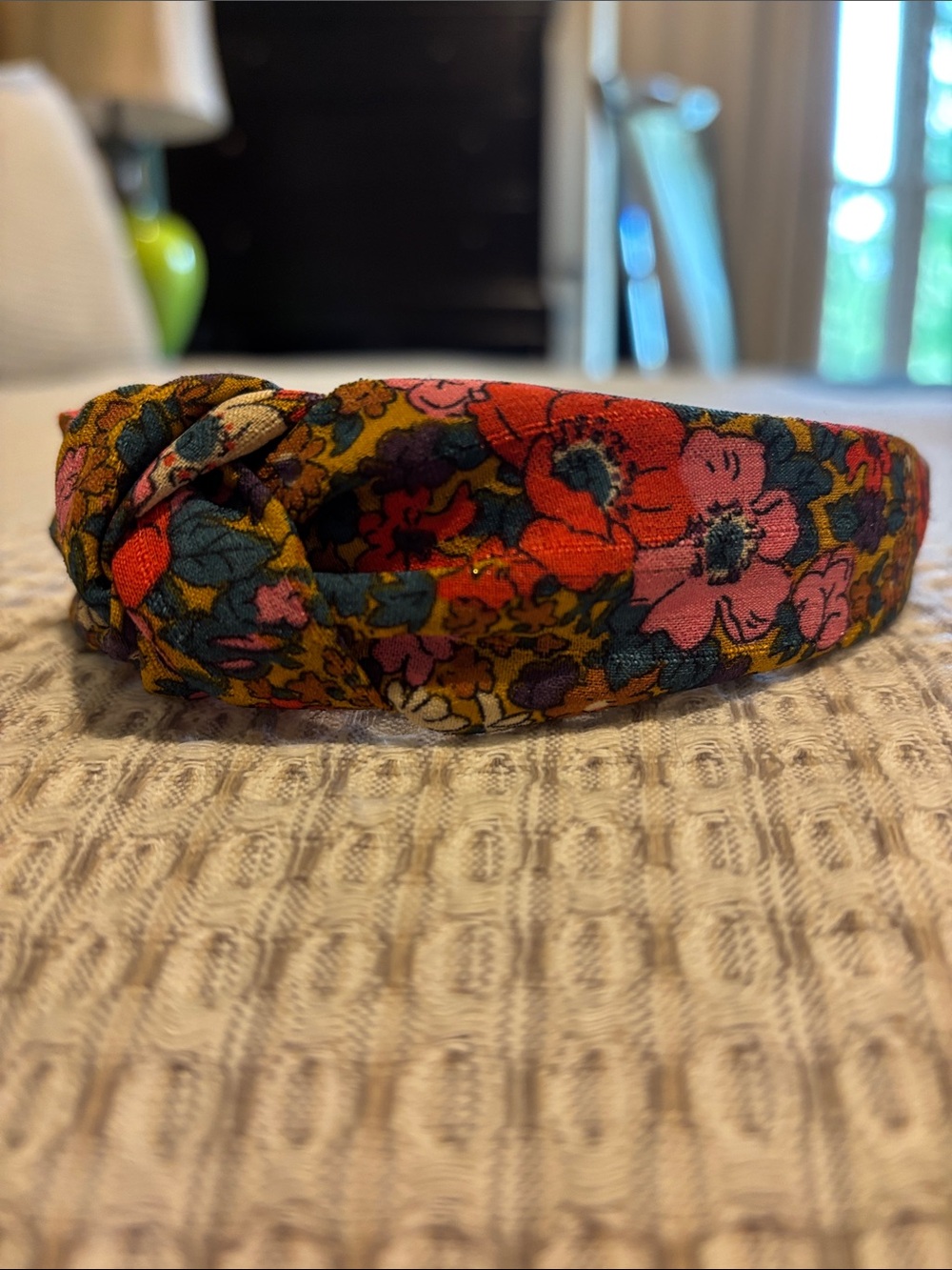 Floral knot headband